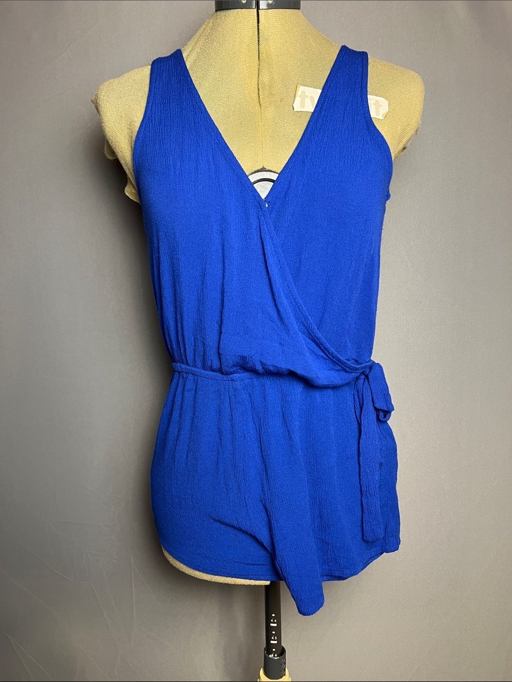 Forever 21 Royal Blue Wrap-Front Romper